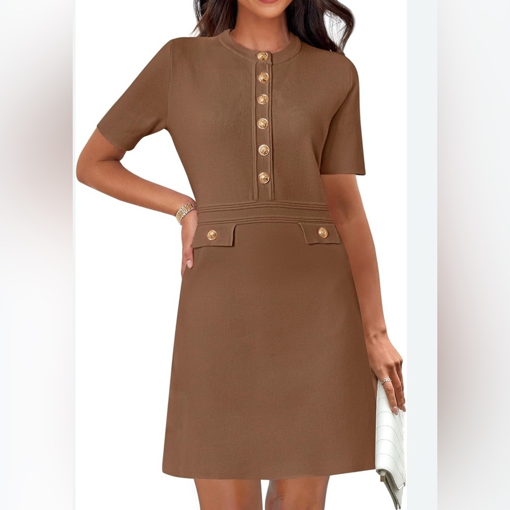 MEROKEETY Women's Knit Bodycon Sweater Dress Size Small NWT